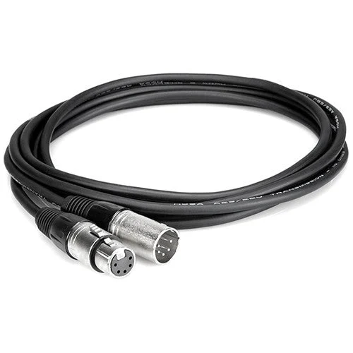 Hosa Technology DMX 5-Pin XLR Male to 5-Pin XLR Female Extension Cable - 50'