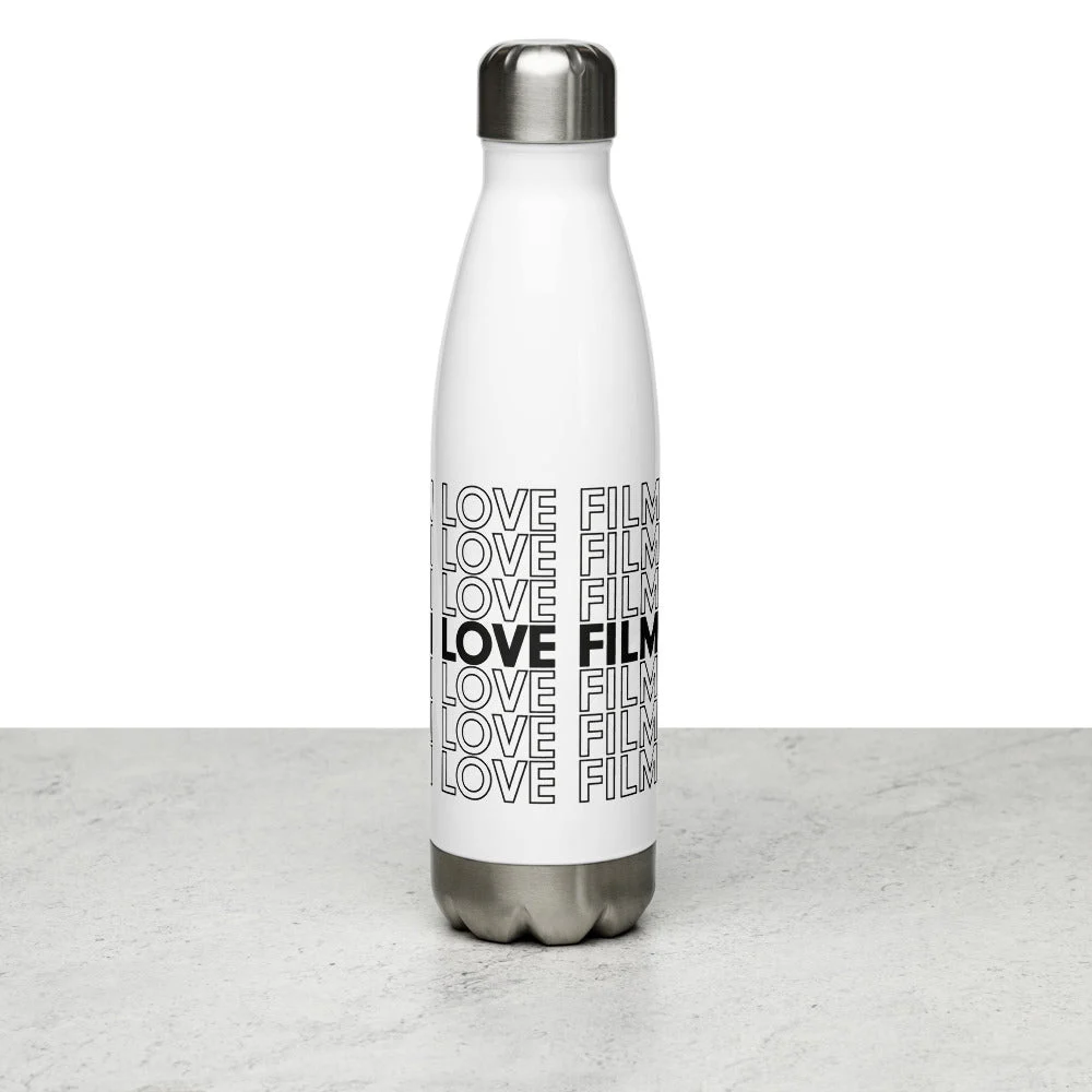 I Love Film Stainless Steel Water Bottle