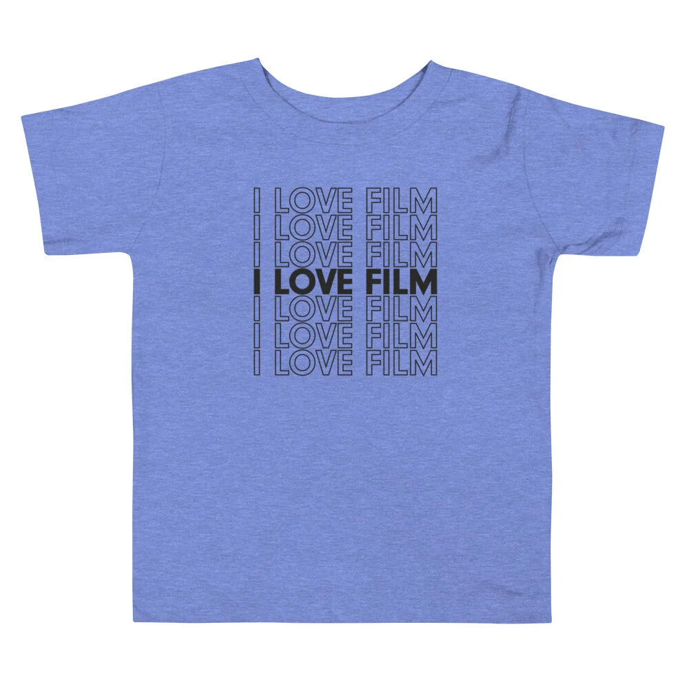 I Love Film Toddler Short Sleeve Tee