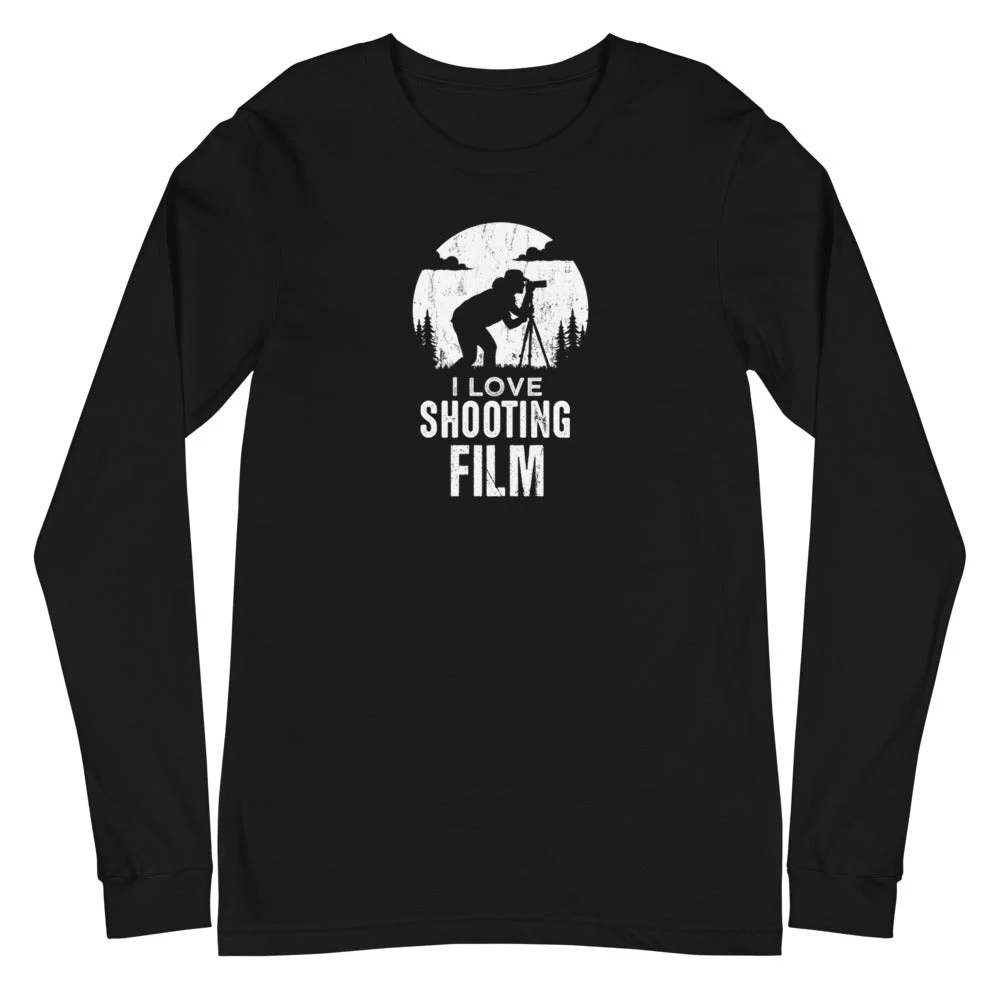 I Love Shooting Film Unisex Long Sleeve Tee