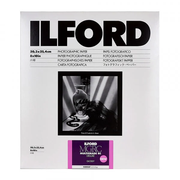 Ilford 1179659 MULTIGRADE RC Deluxe Photo Paper (Glossy, 8 x 10", 30 Sheets)