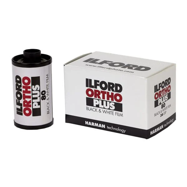 Ilford Ortho Plus Black and White Negative Film - 35mm Roll Film