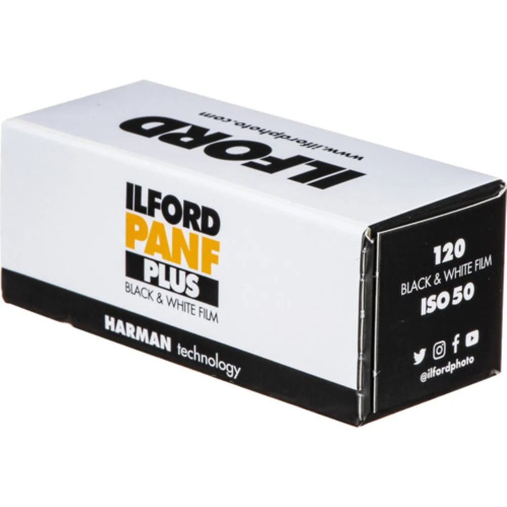 Ilford Pan F Plus Black and White Negative Film - 120 Roll Film