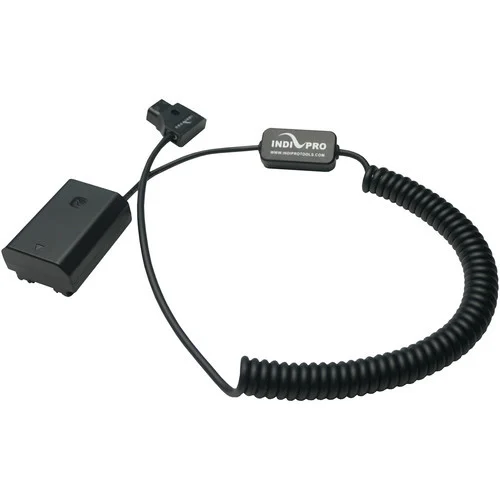 IndiPRO Tools Coiled D-Tap to Sony A7 III/A7R III (NP-FZ100) Type Dummy Battery - 24-36"