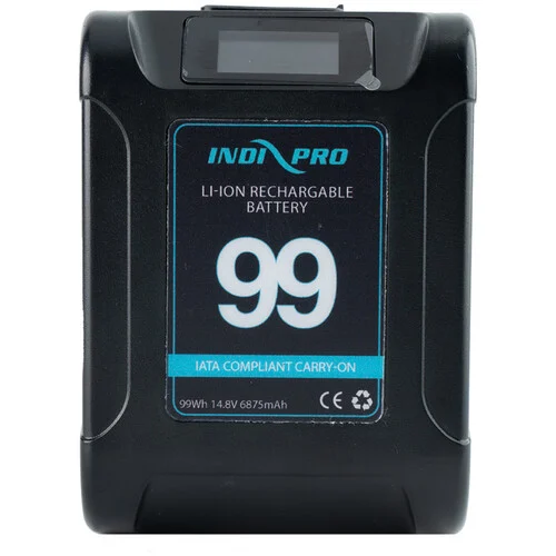IndiPro Tools Micro Alpha 14.8v 99Wh V-Mount Lithium Battery
