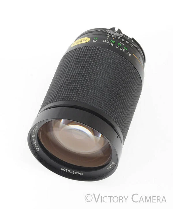 JC Penny 28-200mm f3.8-5.6 Metal-Bodied Macro Lens for Nikon AI-S [EXC+]
