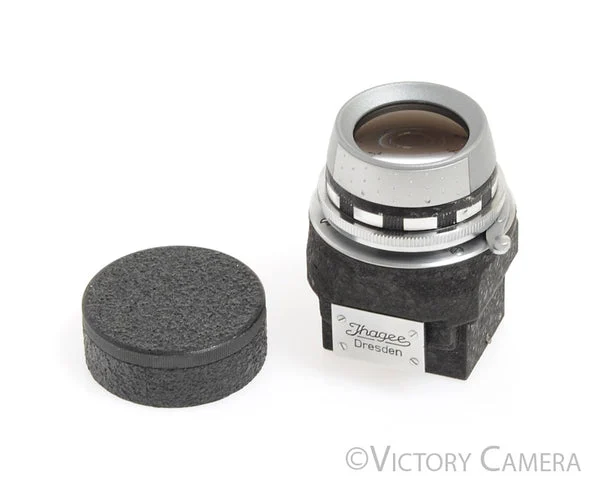 Jhagee Exakta Magnifier Hood Chimney Finder mod. w/ Schneider 4x Loupe [EXC]