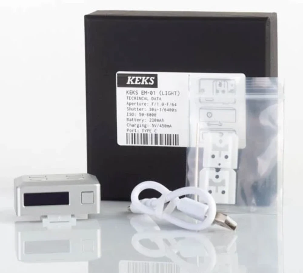 KEKS EM 01 - Shoe Mount light meter - SILVER/BLACK