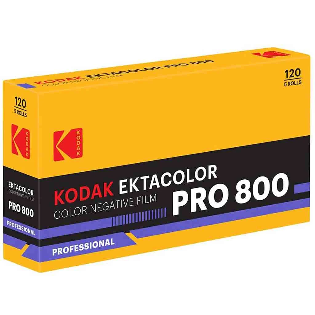 Kodak Ektacolor Pro 800 120 Color Roll Film, 5 Pack