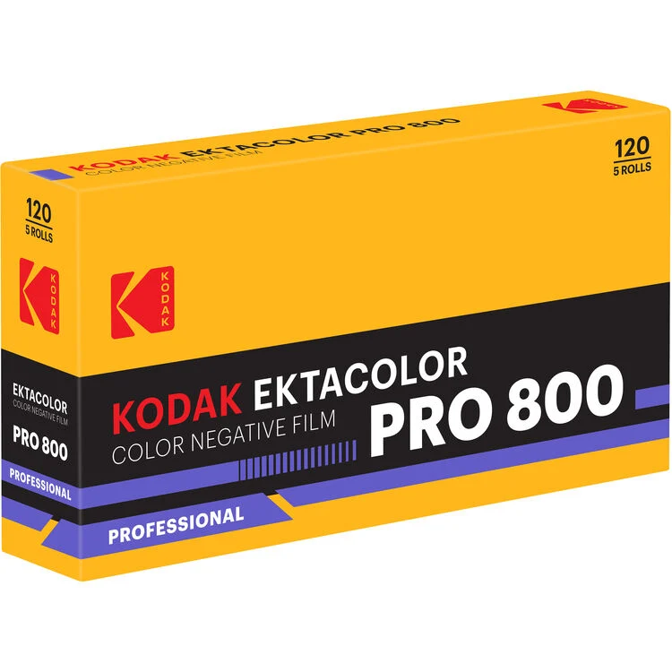 Kodak Ektacolor Pro 800 Color Negative 120 Film - Box (5 Rolls)