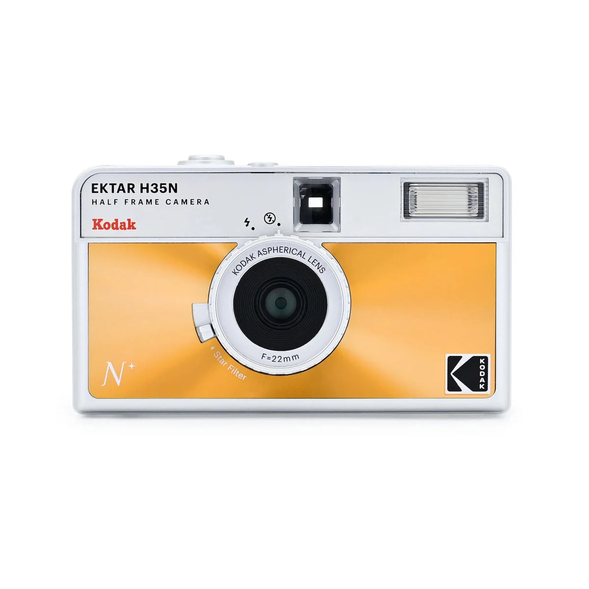 Kodak Ektar H35N Half Frame 35mm Film Camera - Glazed Orange