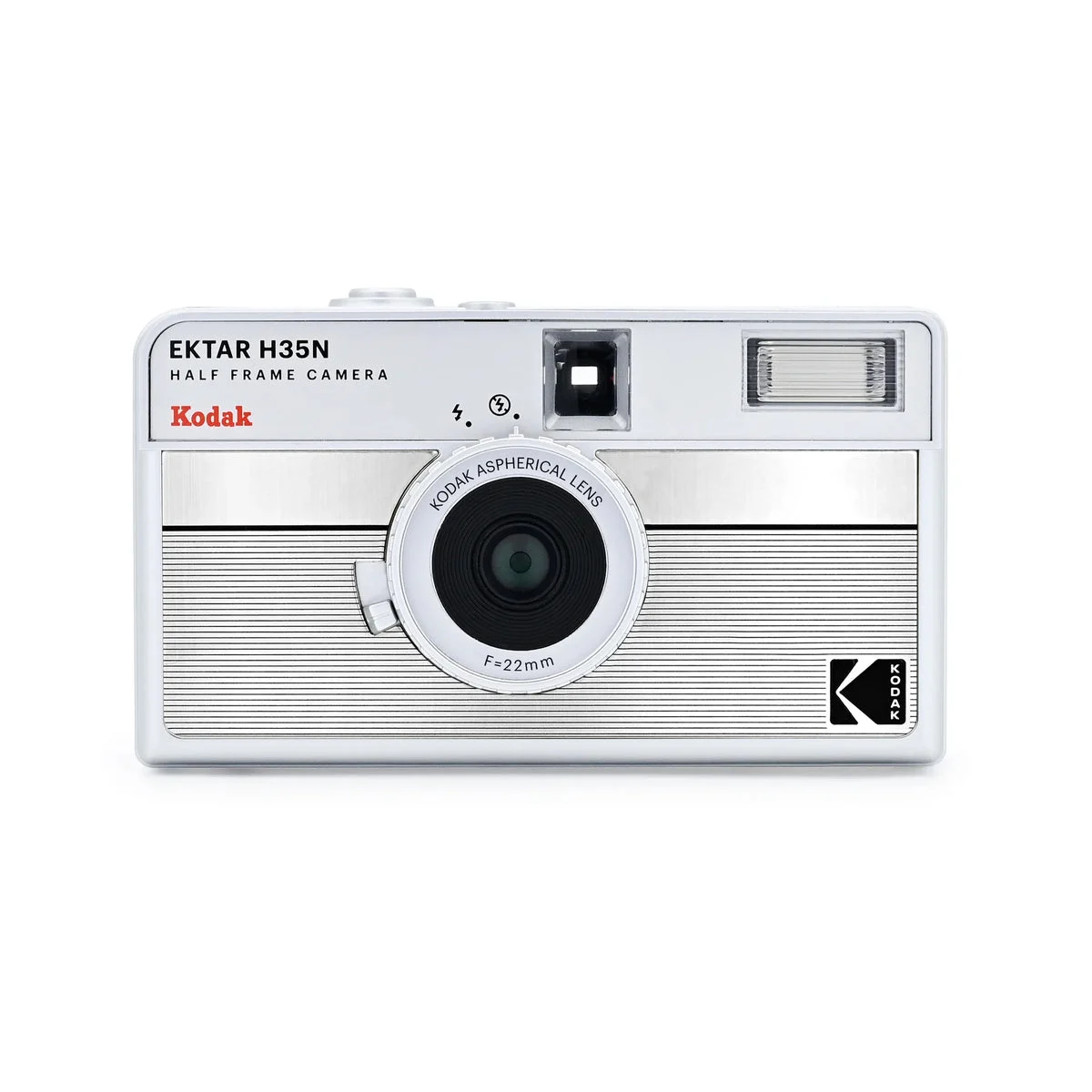Kodak Ektar H35N Half Frame 35mm Film Camera - Striped Silver