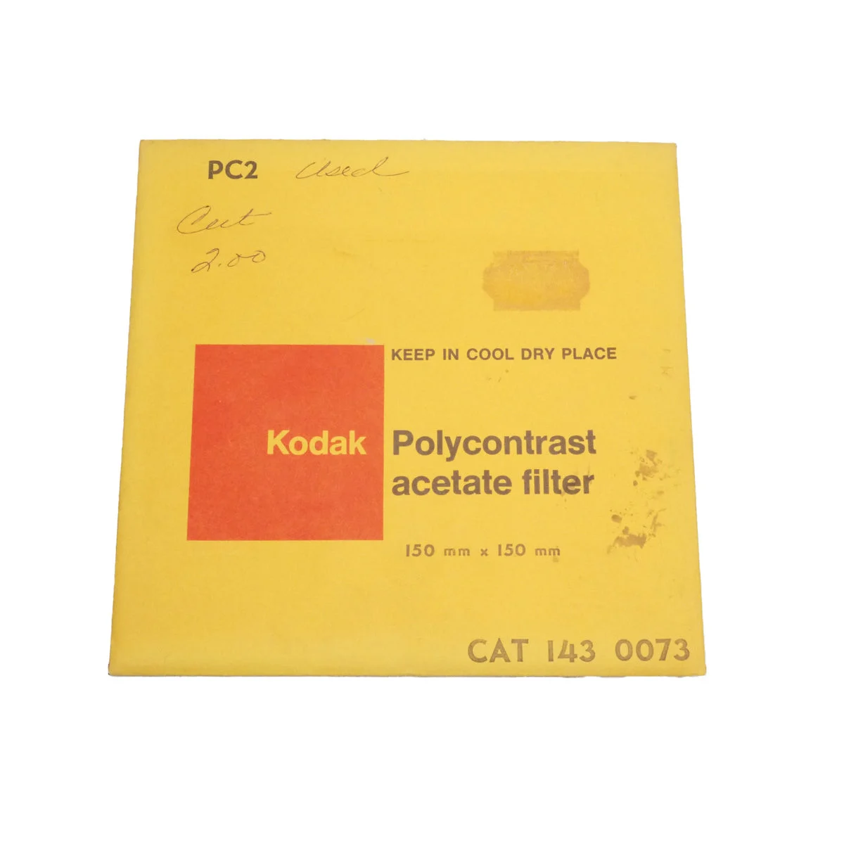 Kodak PC2 Polycontrast Acetate Filter - USED