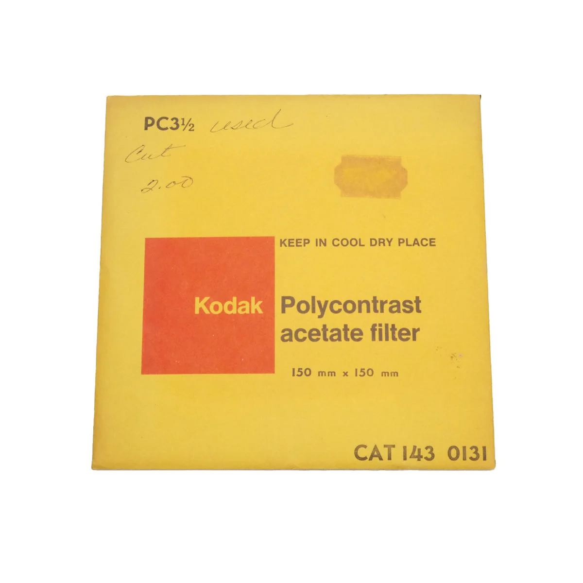Kodak PC3.5 Polycontrast Acetate Filter - USED