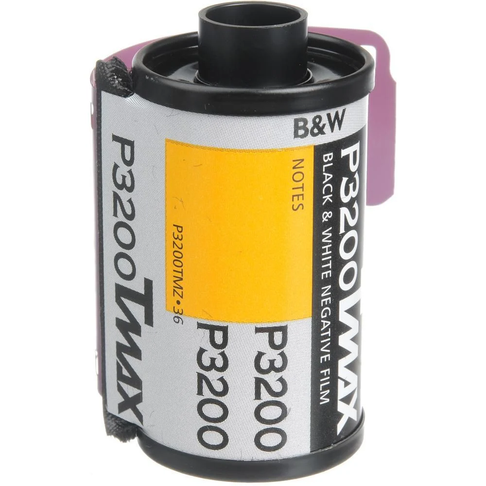 Kodak Professional T-Max P3200 Black & White Negative - 35mm Film, 36 Exposures, Single Roll