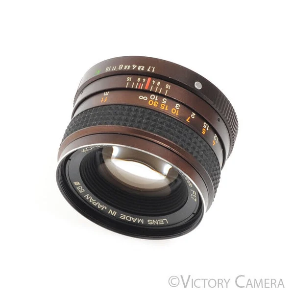 Konica Hexanon 50mm F1.7 AR Mount Prime Lens -Clean Glass-