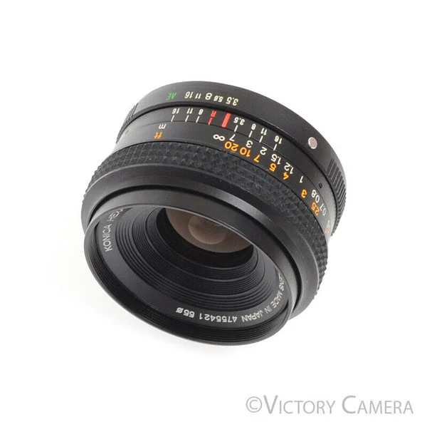 Konica Hexar AR 28mm f3.5 Manual Focus Wide Angle Prime Lens -Clean in Case- [EXC]