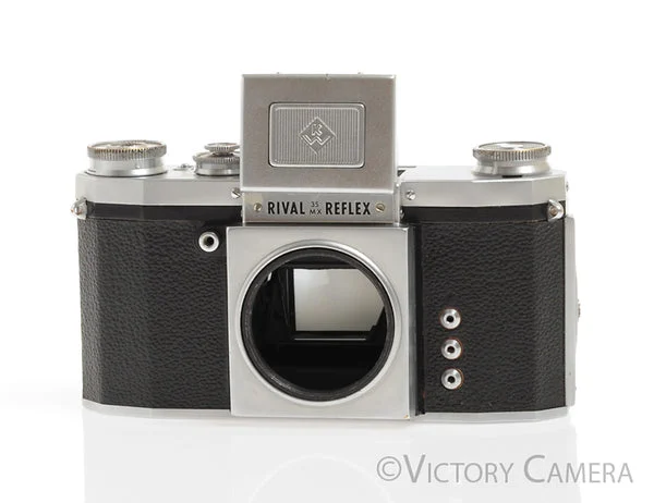 KW Rival Reflex 35 MX Chrome 35mm SLR w/ WLF (Needs CLA) [AS-IS]