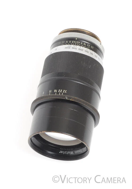 Leica 20cm F4.5 Telyt Ernst Leitz Wetzlar 200mm LTM Screw Mount Lens [EXC-]