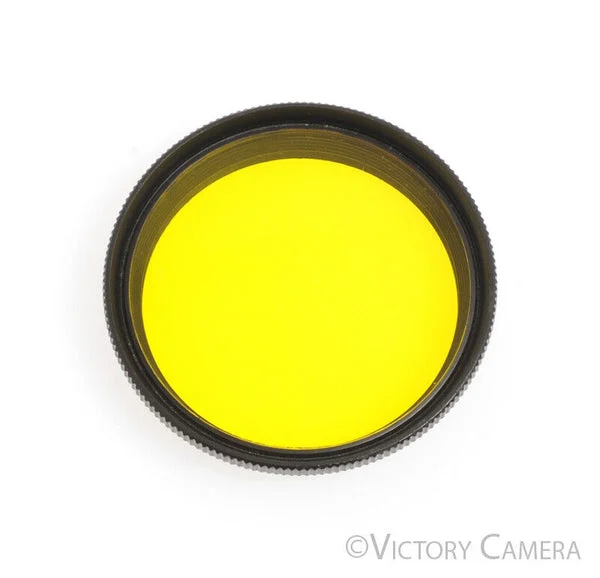 Leica Ernst Leitz Yellow 2 36mm Filter Black Body -Clean in Box- [EXC+]