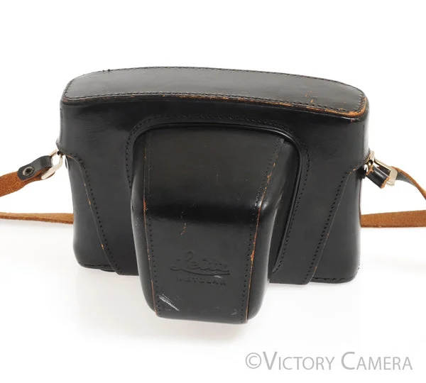 Leica Leitz M5 Black Leather Ever Ready Case w/ 1/4" Screw -Window Intact- [EXC]