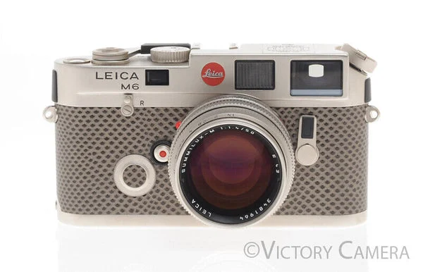 Leica M6 w/ 50mm Summilux 150 Jahre Set Platinum Film Rangefinder Camera -Mint- [MINT]