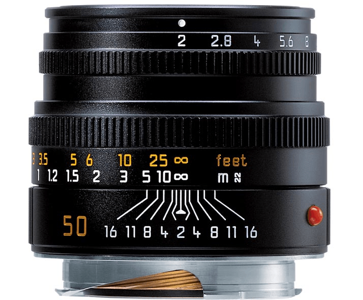Leica Summicron-M Normal 50mm f/2 Manual Focus Lens (Black)