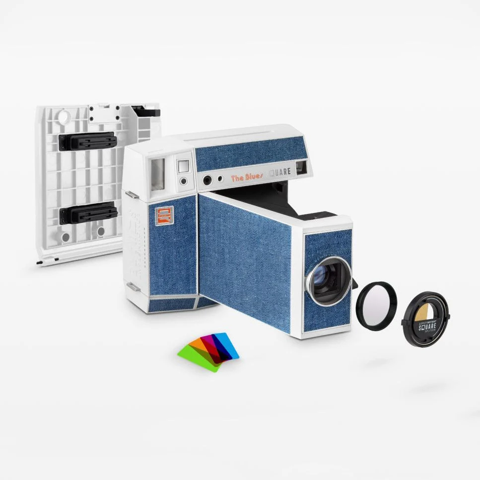 Lomo’Instant Square Glass Camera and Accessories - The Blues Edition