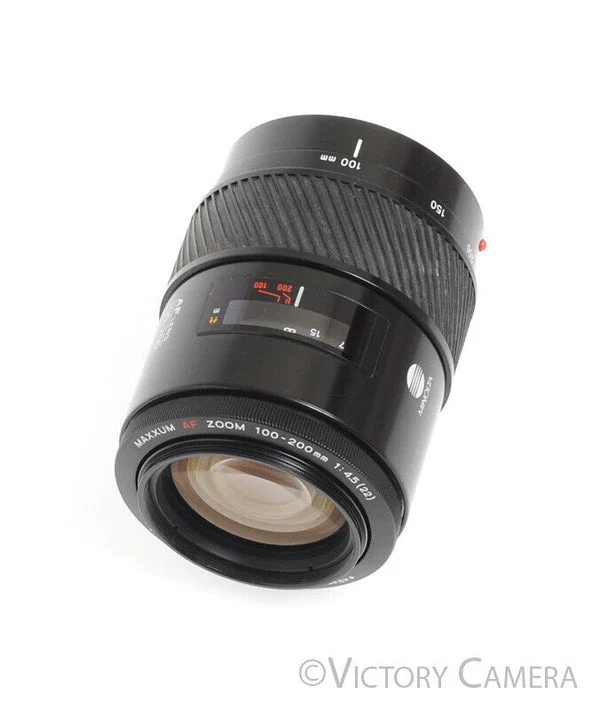 Minolta Maxxum (Sony A) AF 100-200mm f4.5 Tele Zoom Lens -Clean w/ Shade- [EXC+]