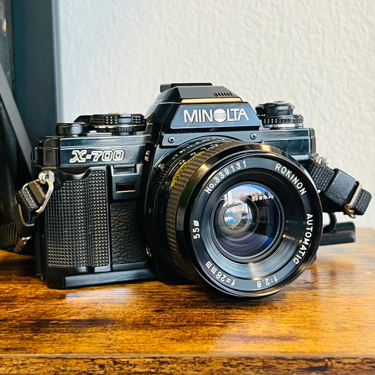 Minolta X-700 + Rokinon Automatic 28mm 2.8