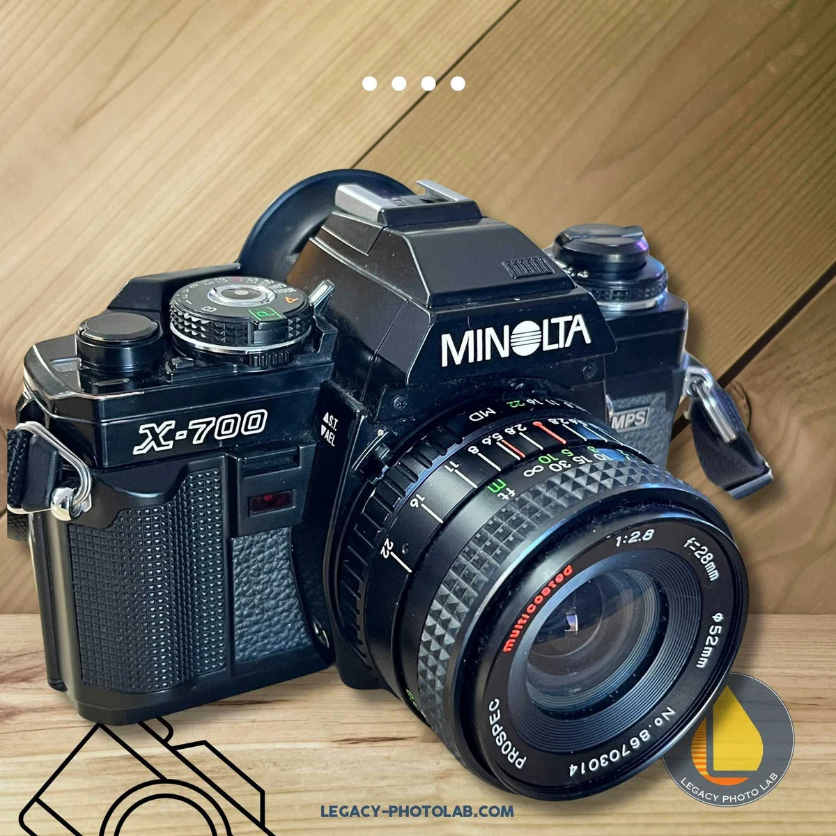 Minolta X-700 w/28mm 2.8 prospec lens