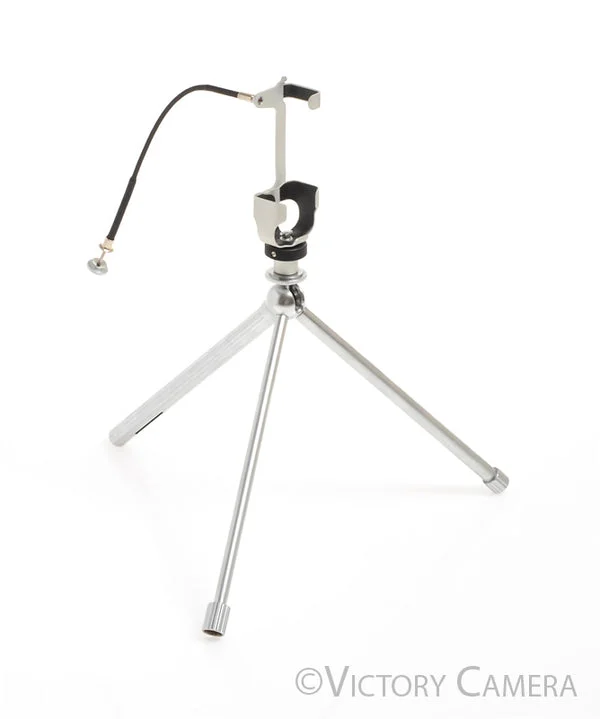 Minox Subminiature Tripod with Camera Mount, Cable Release, & Case [EXC]