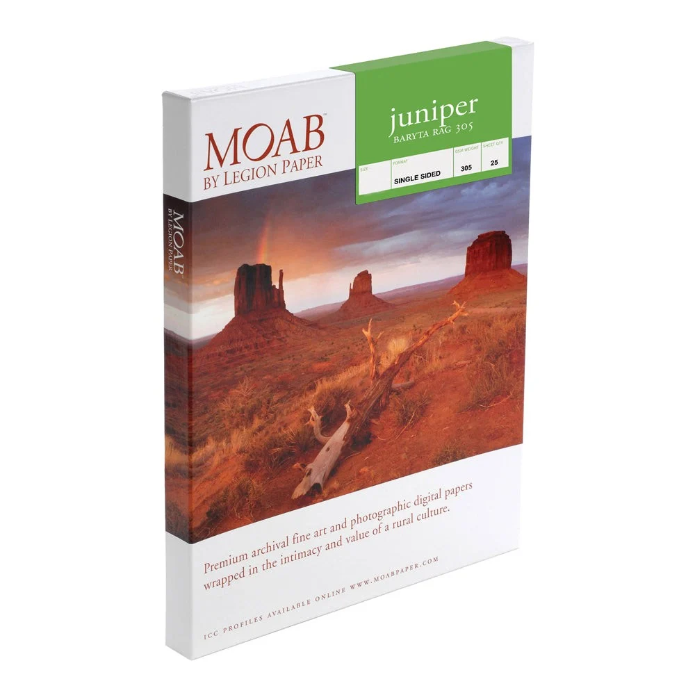 Moab 44" x 50' Juniper Baryta Rag 305 Paper - Roll