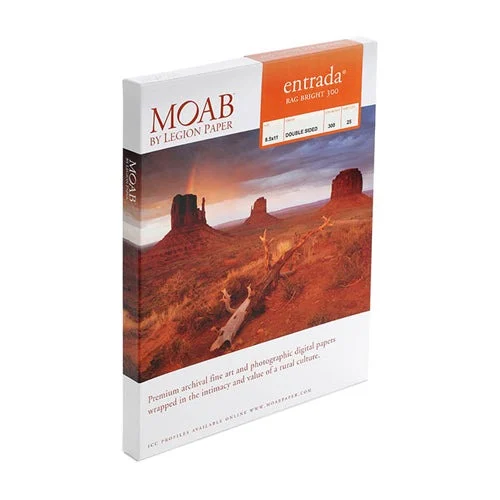 Moab 8.5" x 11" Entrada Rag Bright 190GSM - 25 Sheets