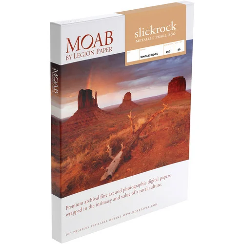 Moab Slickrock Metallic Pearl 260 Paper - 5x7" 50 Sheets