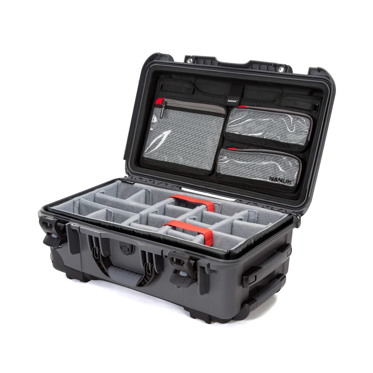 Nanuk 935 Wheeled Pro Photo Kit Protective Case with Padded Dividers & Lid Organizer - Blue