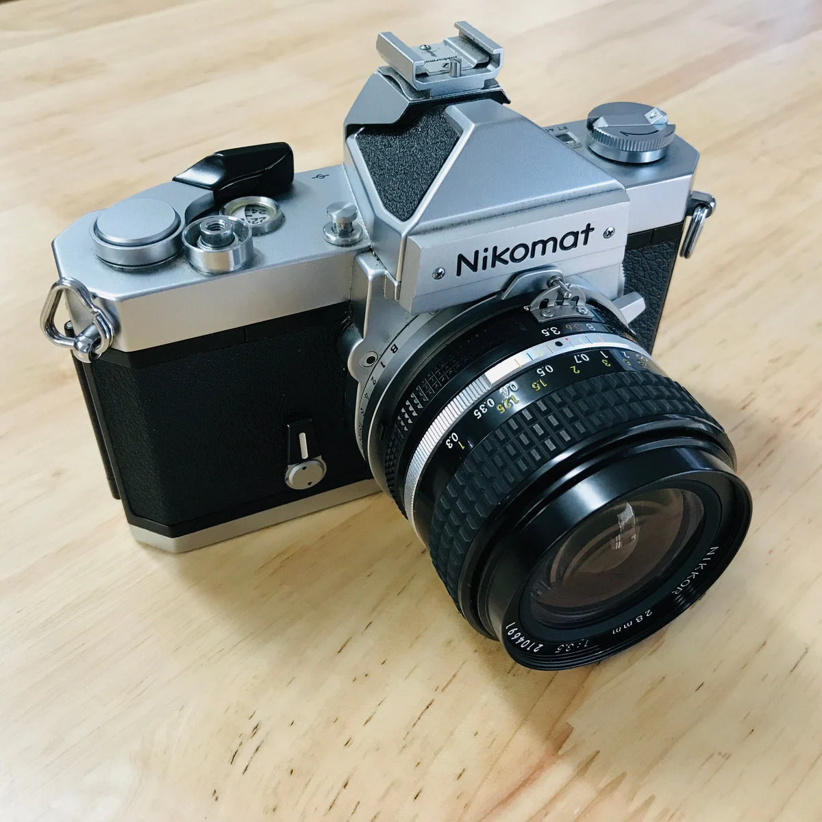 Nikomat with 28mm 3.5