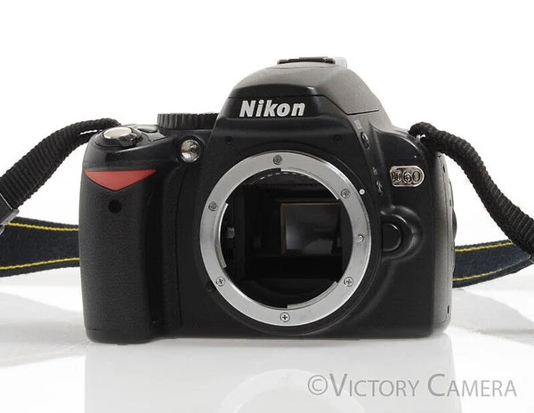Nikon D60 10.2MP Digital SLR Digital Camera Body ~10,000 Shots [BAR]