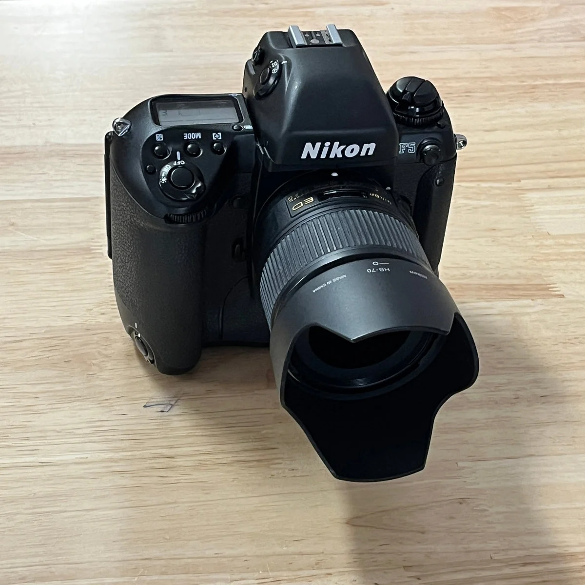 Nikon F5 w/ MF-28 Back - Body and 35mm Nikon Lens
