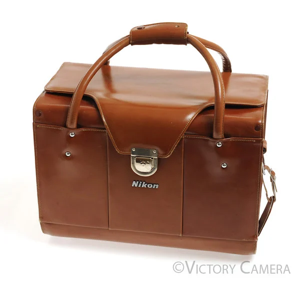 Nikon FB-11 Brown Leather System Camera Case for F F2 [EXC]