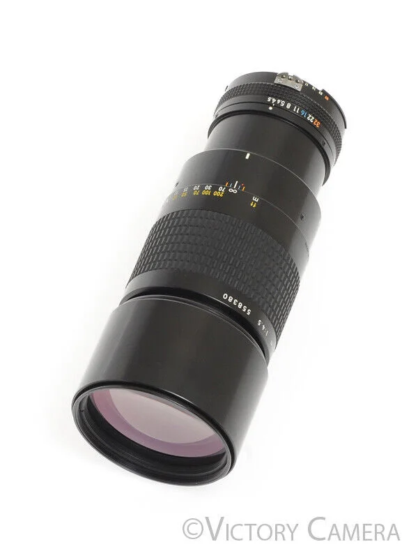 Nikon Nikkor 300mm F4.5 AI-S Telephoto Prime Lens -Clean- [EXC+]