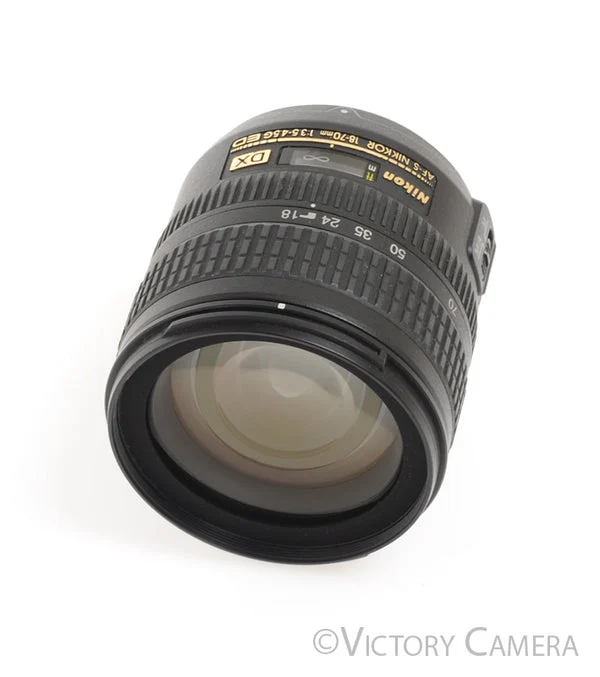 Nikon Nikkor AF-S 18-70mm f3.5-4.5 G DX G ED Zoom Lens w/ Shade [EXC]