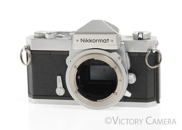 Nikon Nikkormat FT-N FTN Chrome 35mm Film Camera Body -Clean, Good Seals- [EXC+]
