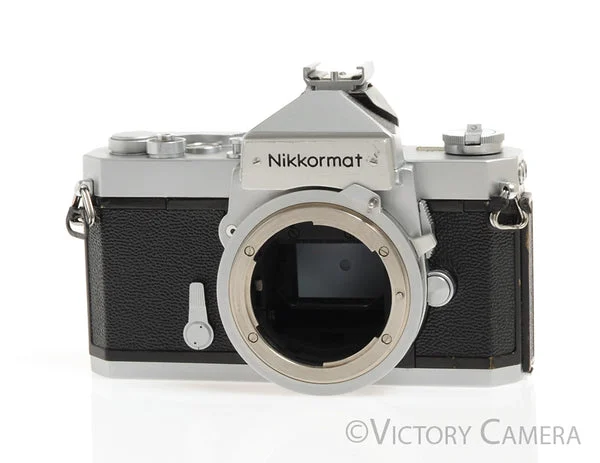 Nikon Nikkormat FT-N FTN Chrome 35mm Film Camera Body -Good Seals- [EXC]