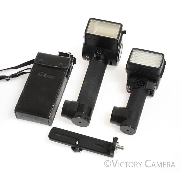 Nikon SB-11 & SB-14 Flash Kit for F3 in Nikon Aluminum Case -Rare- [EXC]