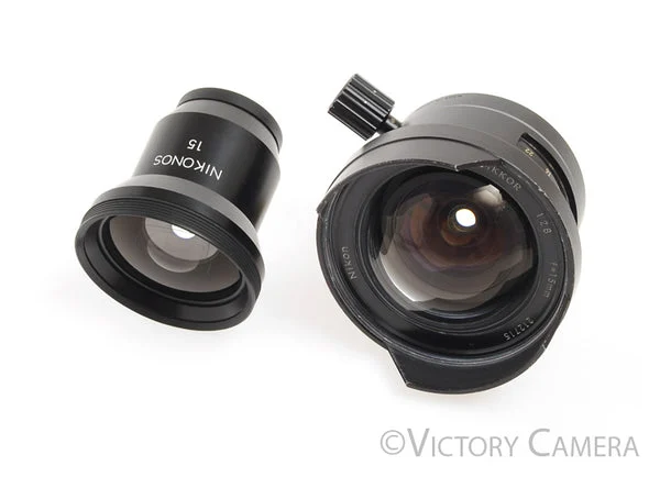 Nikon UW-Nikkor 15mm f2.8 Underwater Wide Angle Lens w/ Finder [EXC]