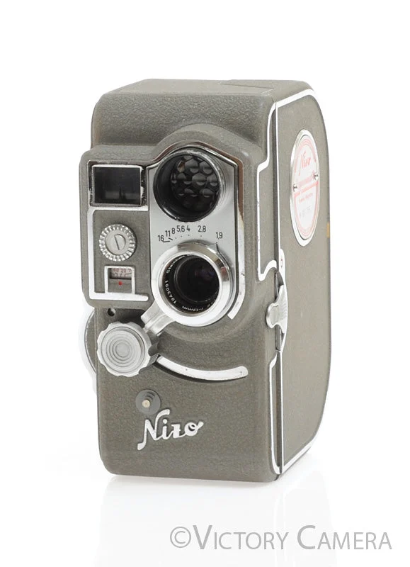 Nizo Exposomat 8 German 8mm Cine Camera w/ 26mm 13mm 6.5mm Lenses [EXC]