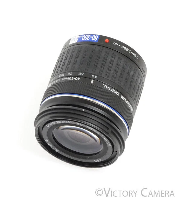 Olympus Zuiko Digital 40-150mm f4-5.6 Zoom Lens for Four Thirds -Clean w/ Shade- [EXC]