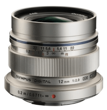 OM SYSTEM M.Zuiko Digital ED 12mm f/2.0 Lens (Silver)