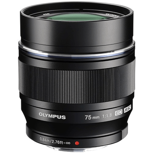 OM SYSTEM M.Zuiko Digital ED 75mm f/1.8 Lens (Black)